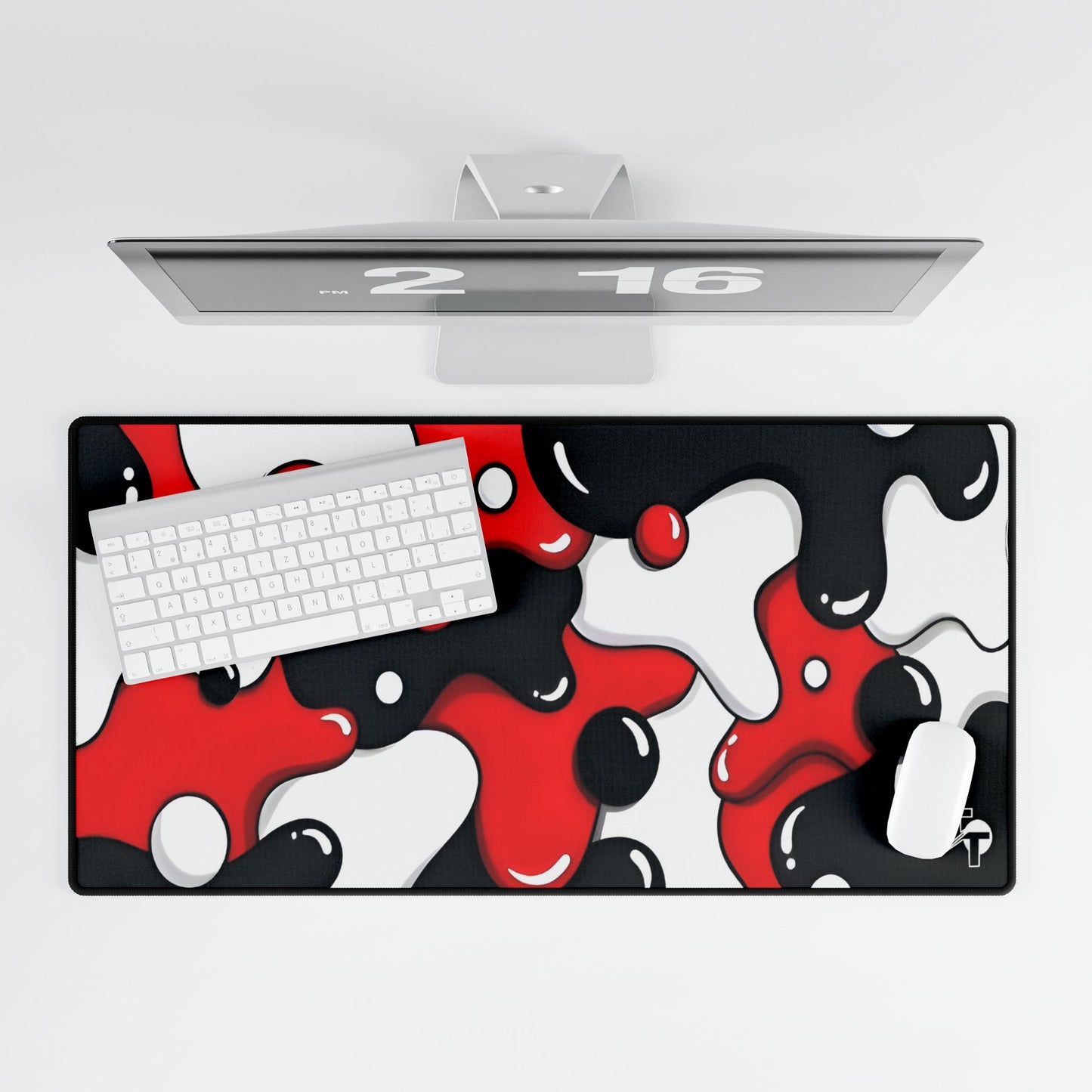 Tech Treads Red Bubble Mouse Pad