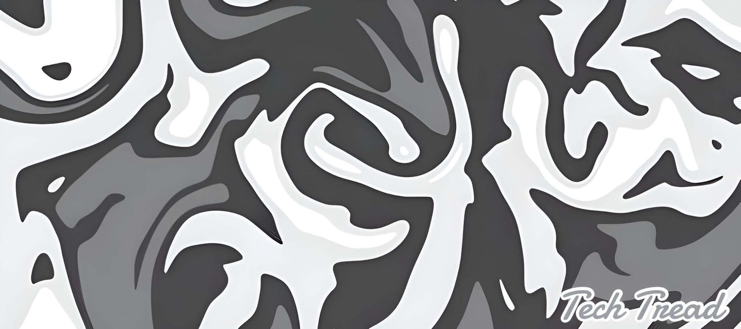 Tech Treads Grey Paint Sprayed Mouse Pad