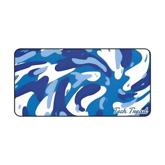 Tech Treads Blue Swirl Mouse Pad