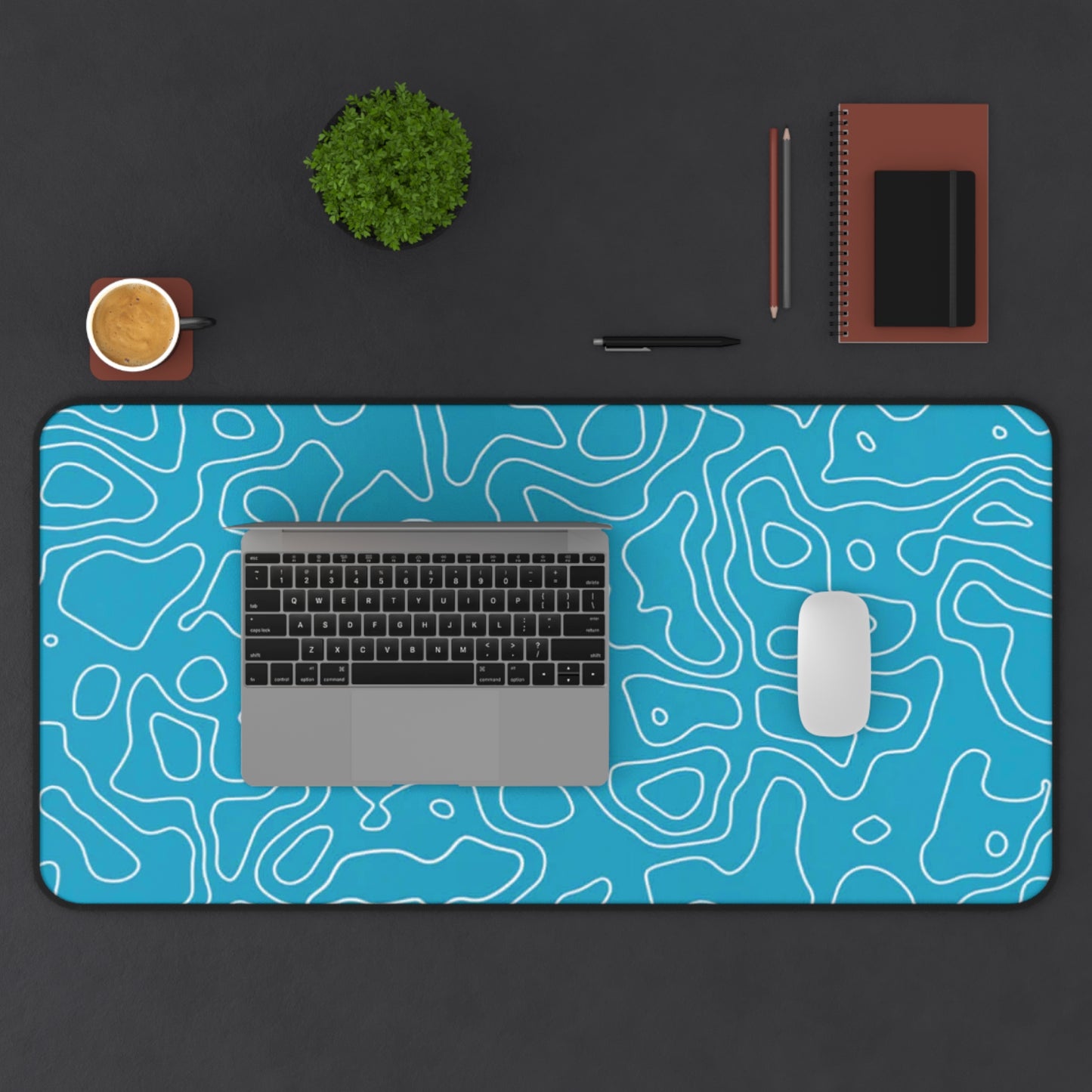 Blue Topo Mouse Pad