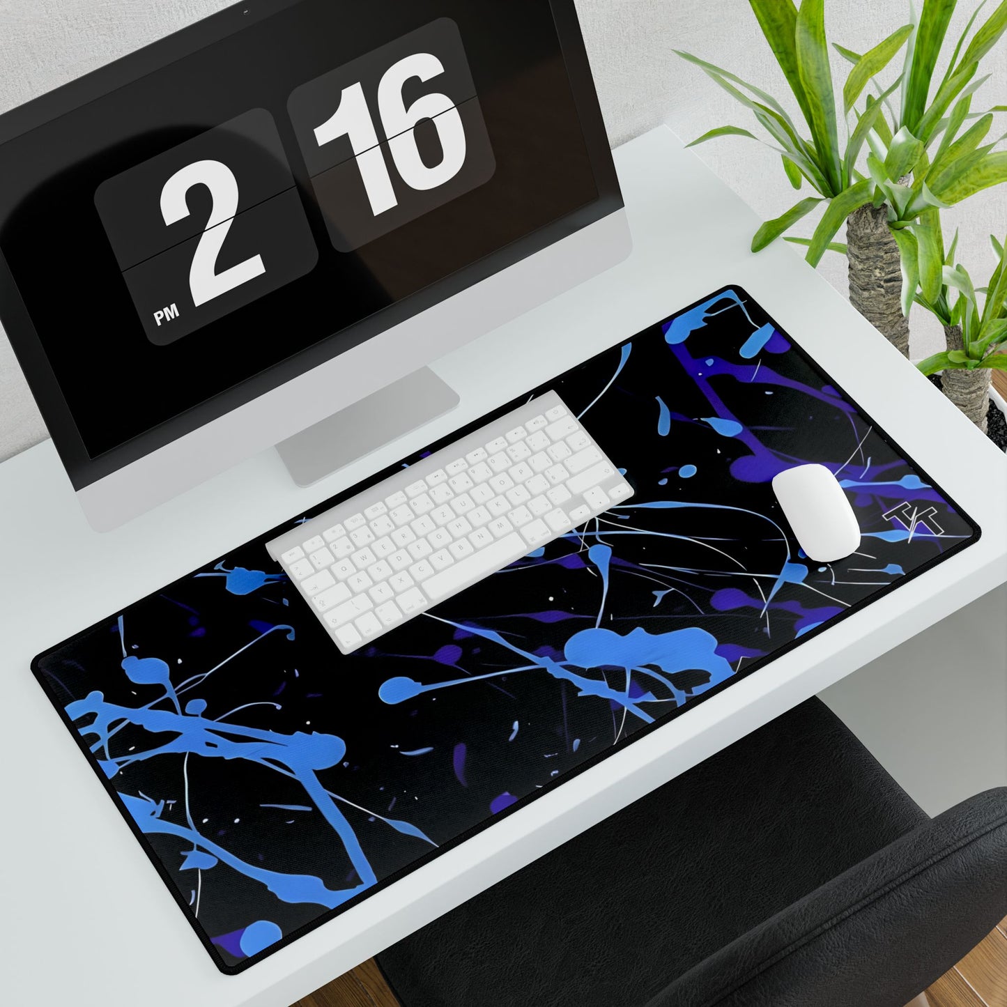 Tech Treads Blue Paint Sprayed Mouse Pad
