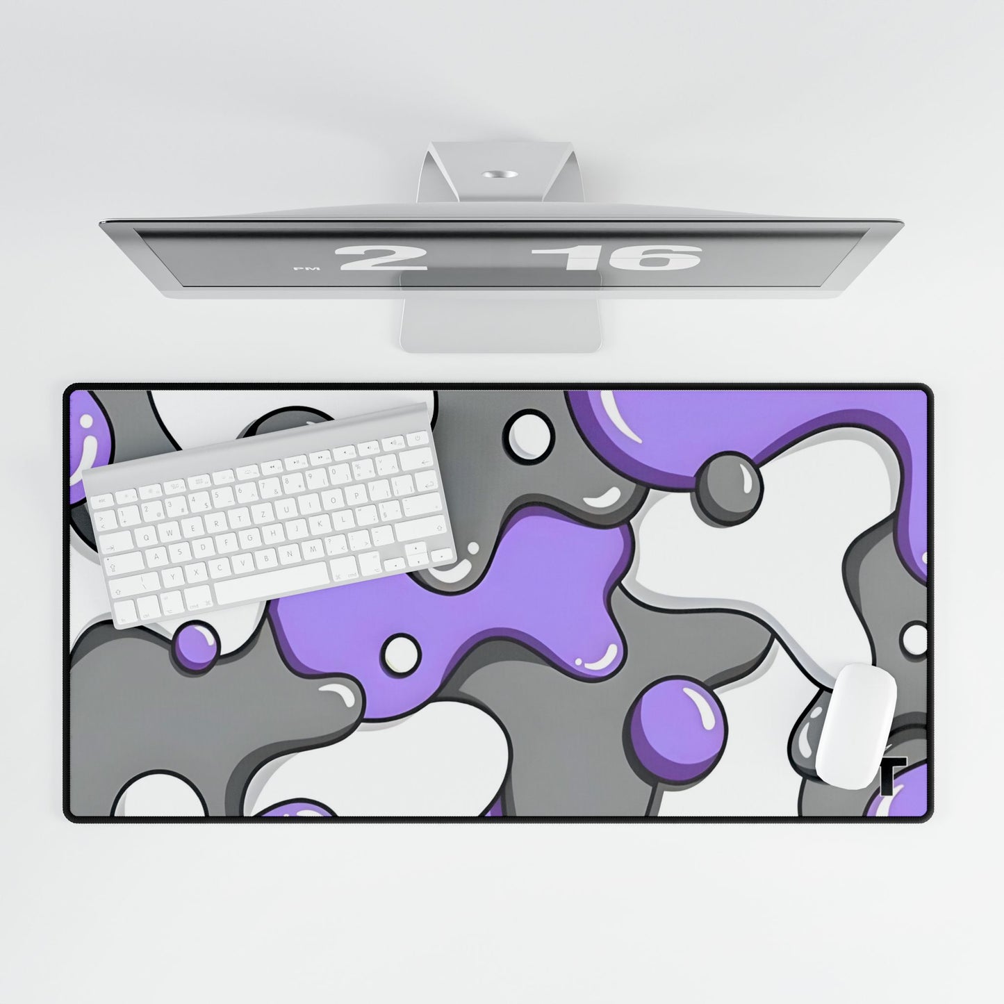 Tech Treads Purple Bubble Mouse Pad