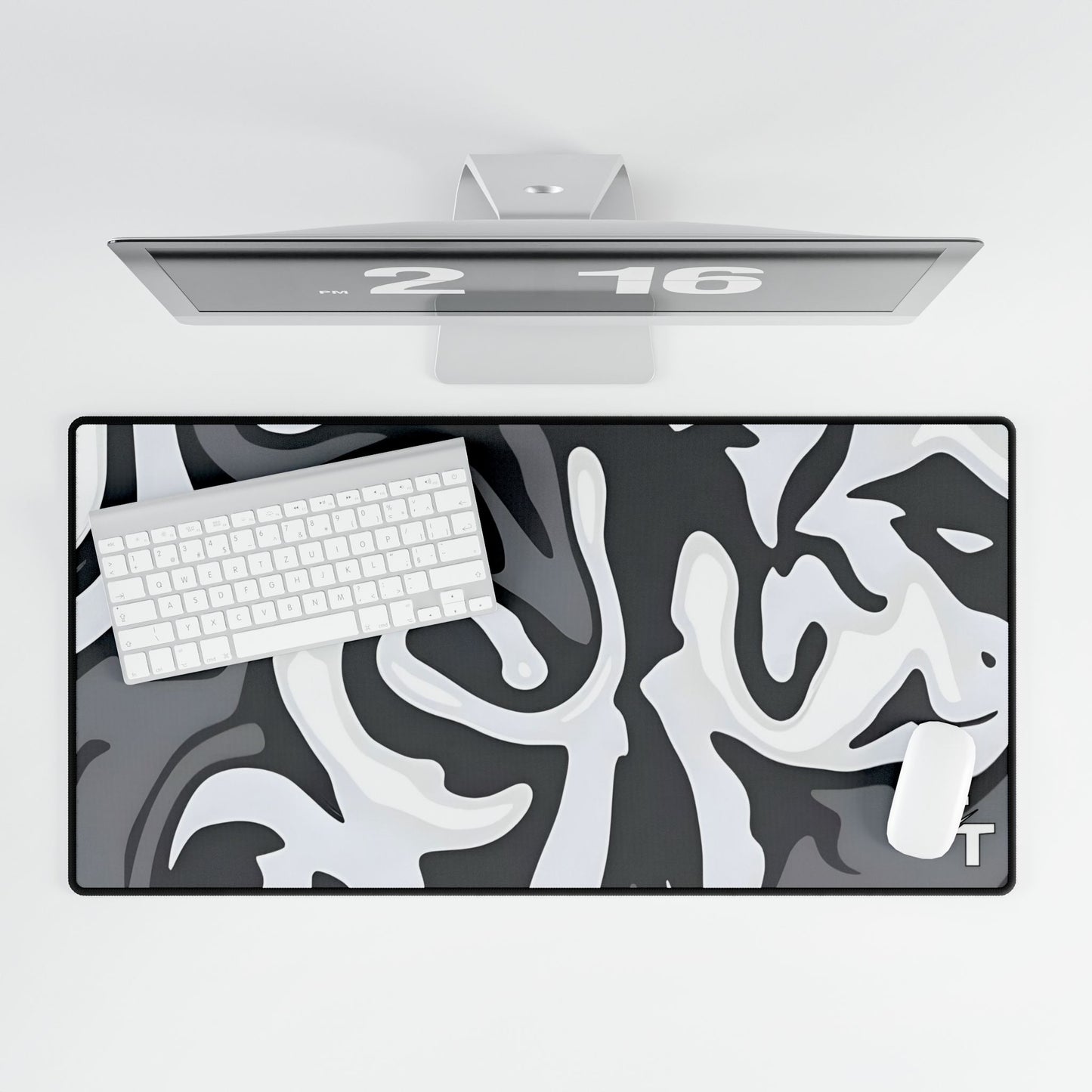 Tech Treads Grey Paint Sprayed Mouse Pad