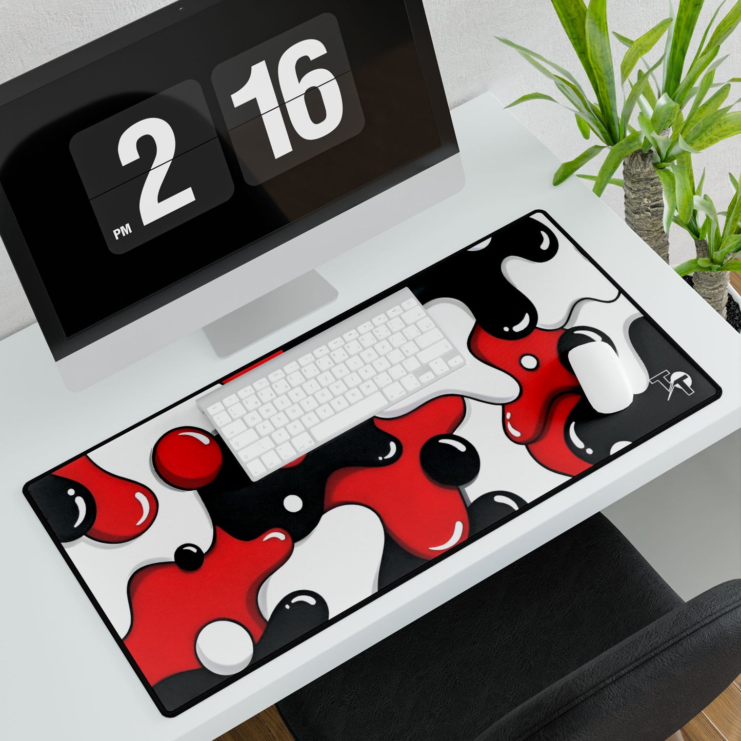 Tech Treads Red Bubble Mouse Pad