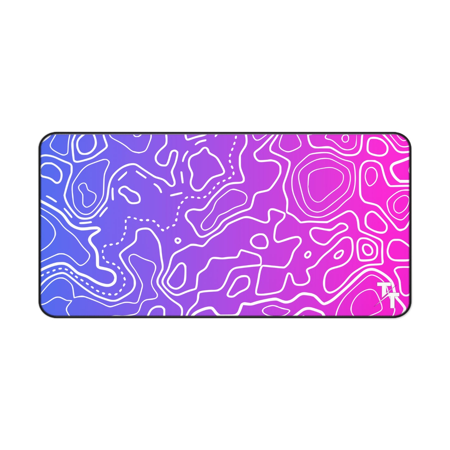 Blue and Pink Gradient Topo