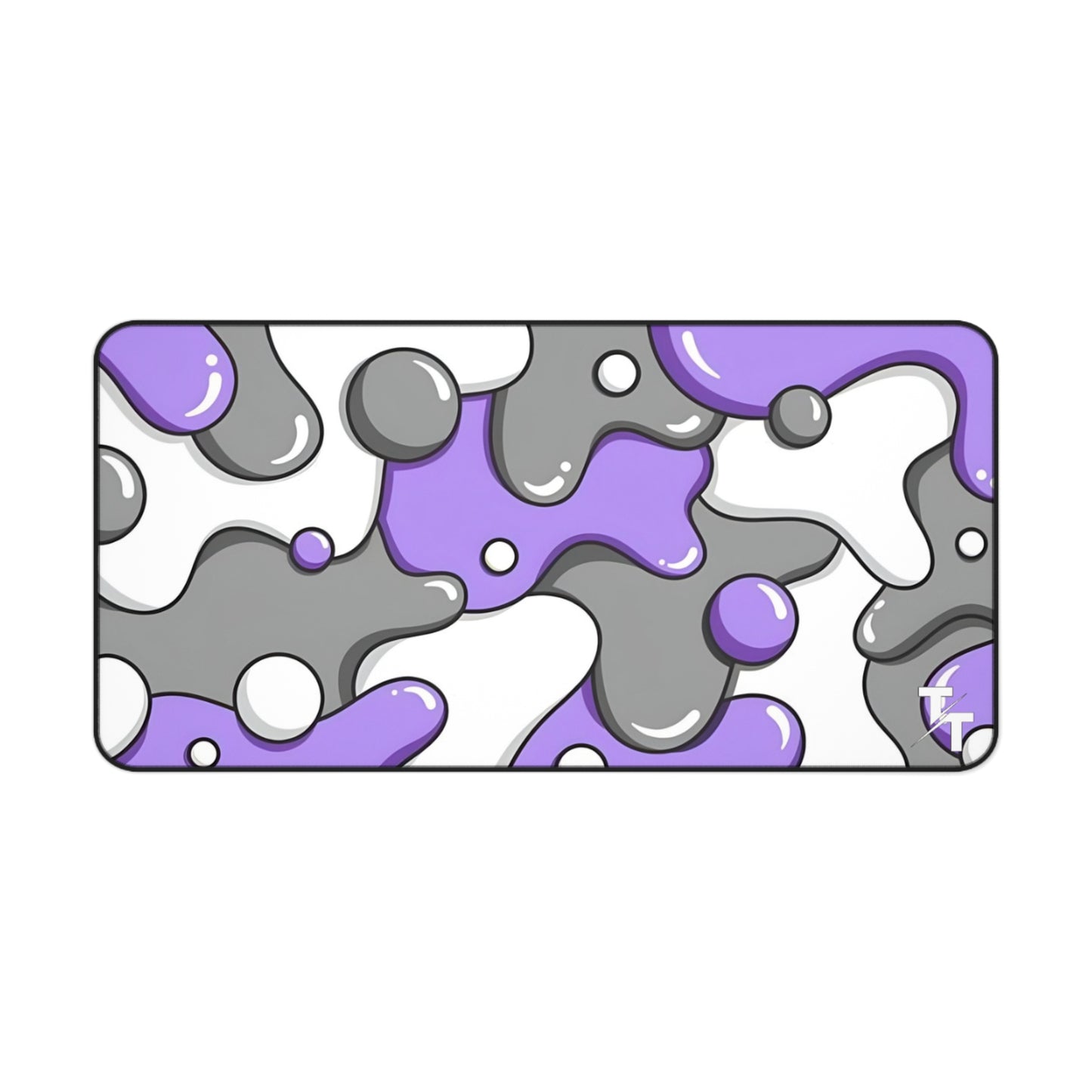 Tech Treads Milky Purple, Grey and White Mouse Pad