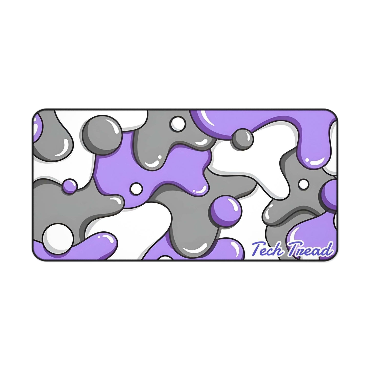 Tech Treads Milky Purple, Grey and White Mouse Pad