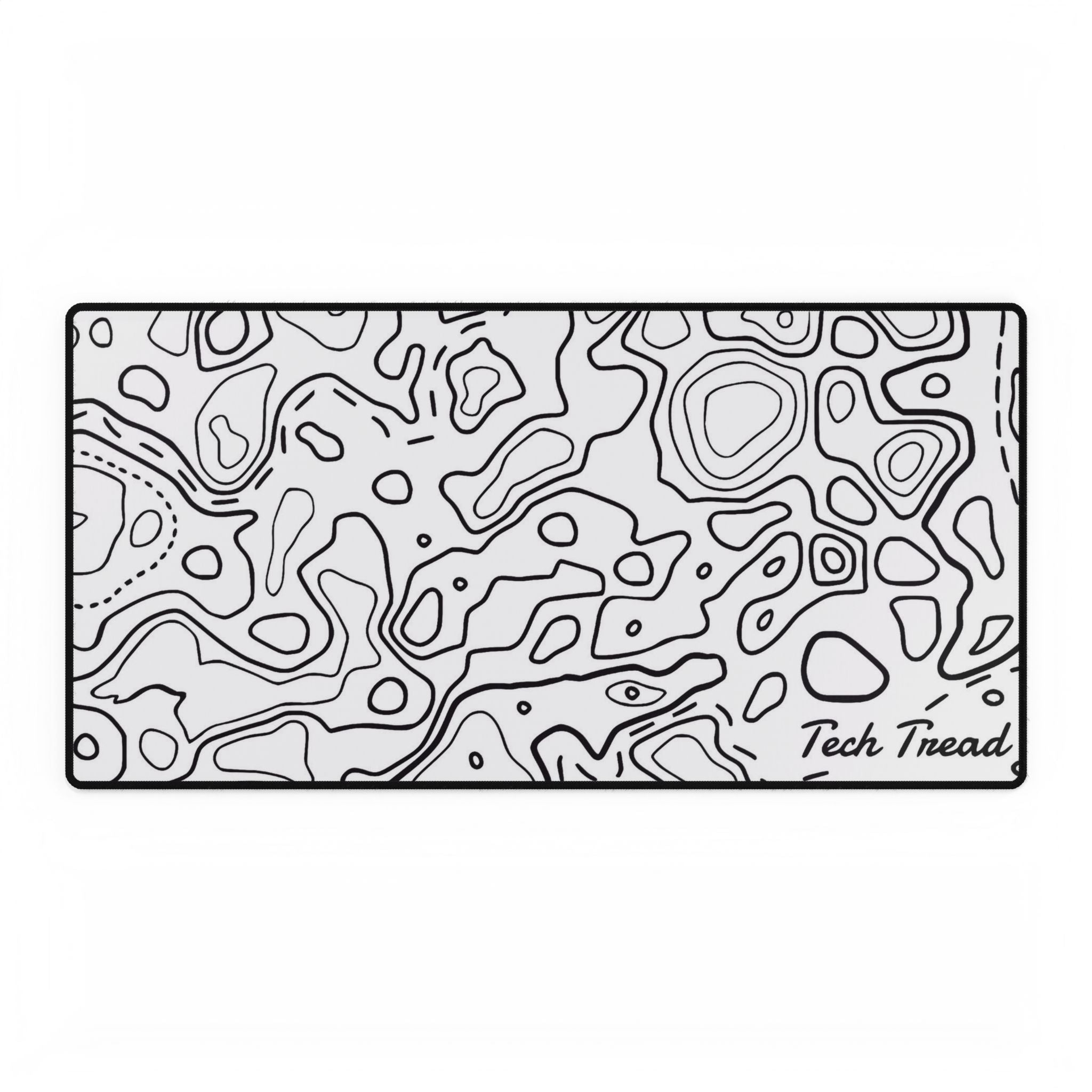 White Topo – Tech Tread Mouse Pads