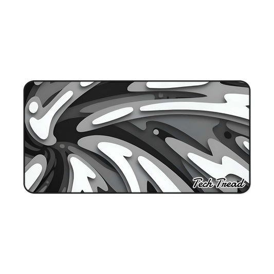 Tech Treads Grey Swirl Mouse Pad