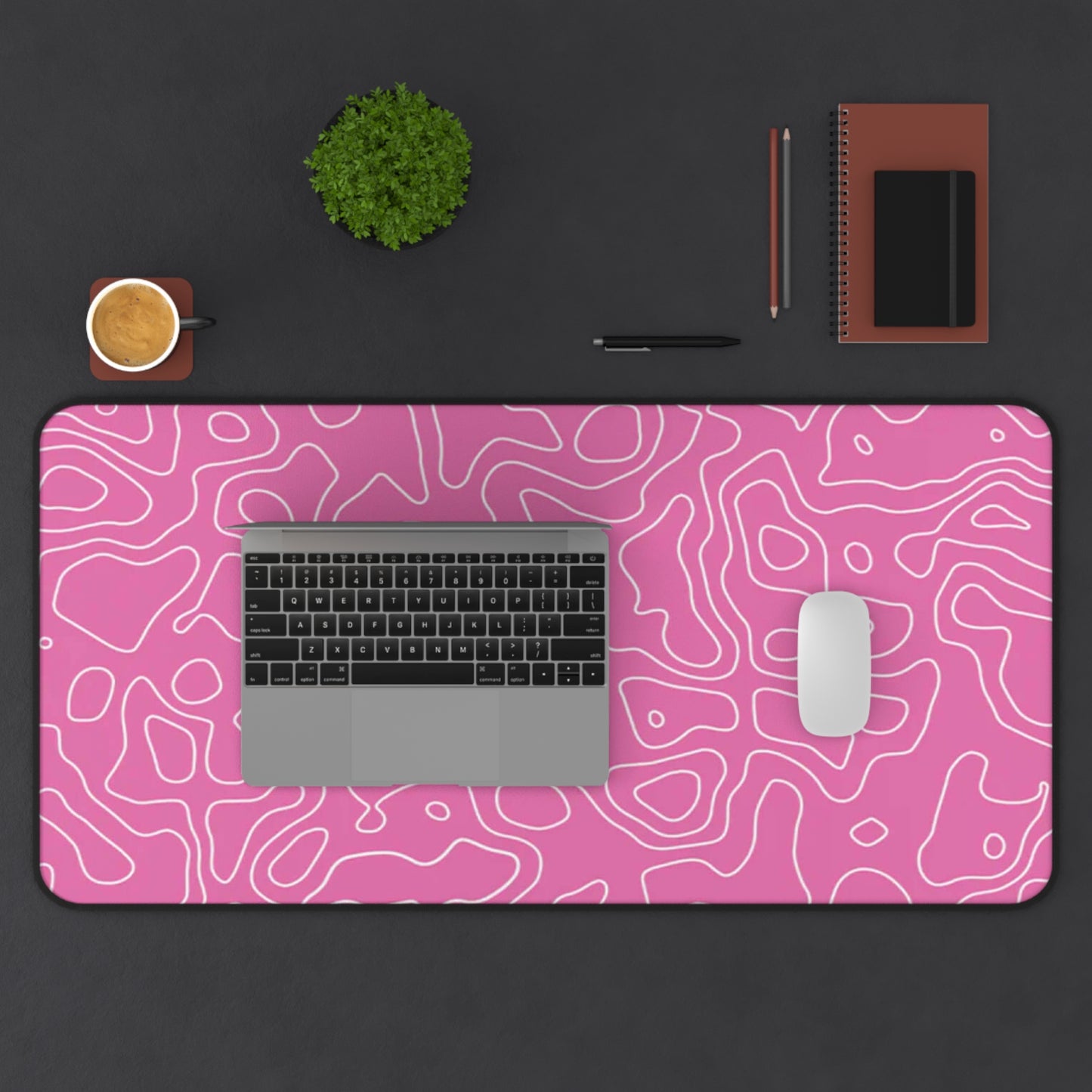 Pink Topo Mouse Pad