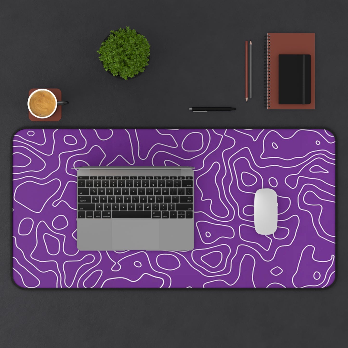 Purple Topo Mouse Pad