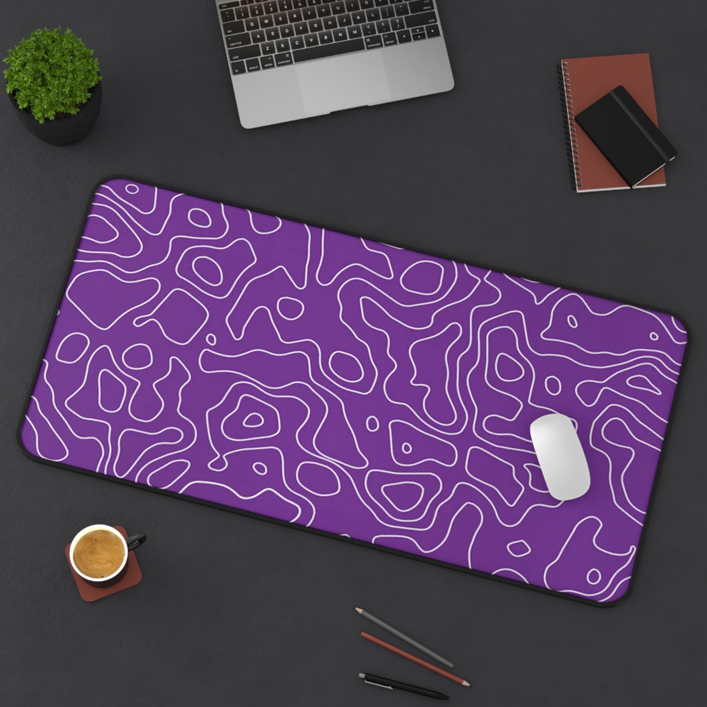 Purple Topo Mouse Pad