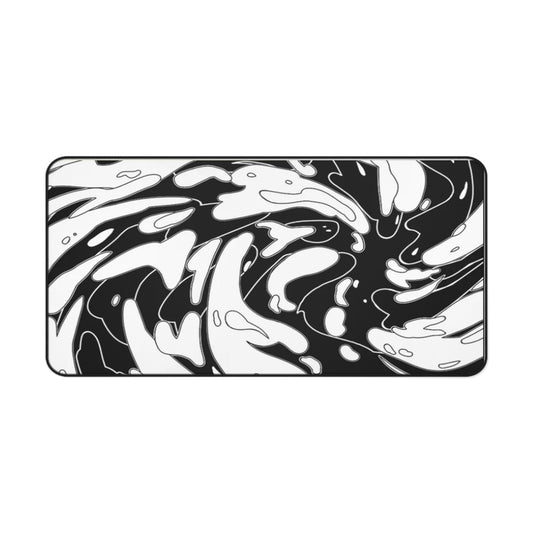 Retro White and Black Swirl